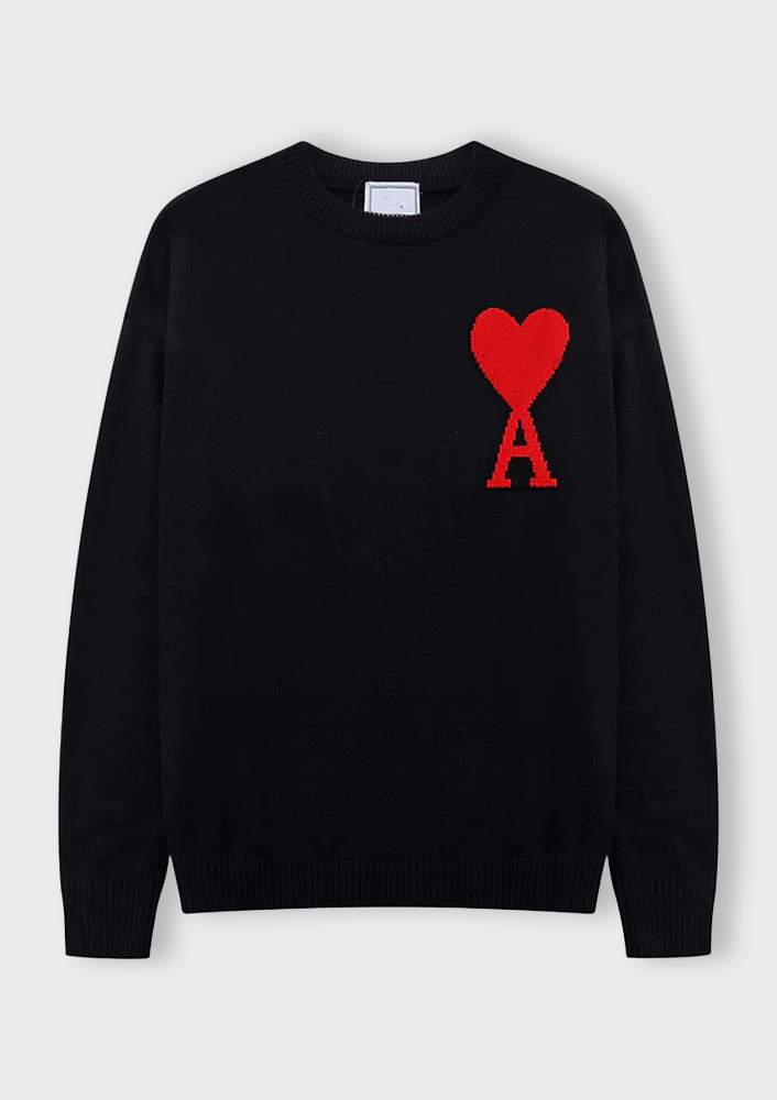 AMI | HEART SWEATER